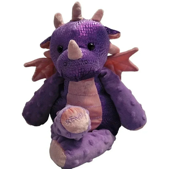 Scentsy Buddy Snap The Dragon Purple & Pink Stuffed Animal Plush Rerd. Scent Pak - Picture 1 of 16